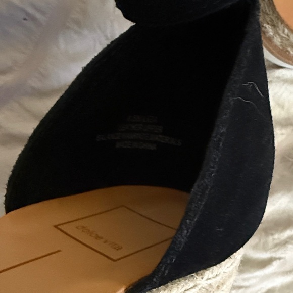 Dolce Vita - Black Espadrille Sandals - EUC like new - 8.5 - Picture 2 of 7